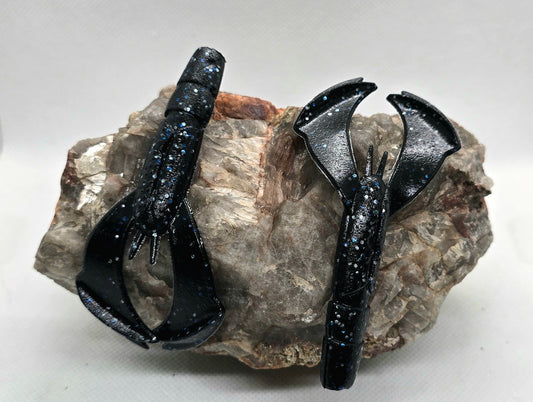 Hatchet Creek Craw - Black with Blue and Silver